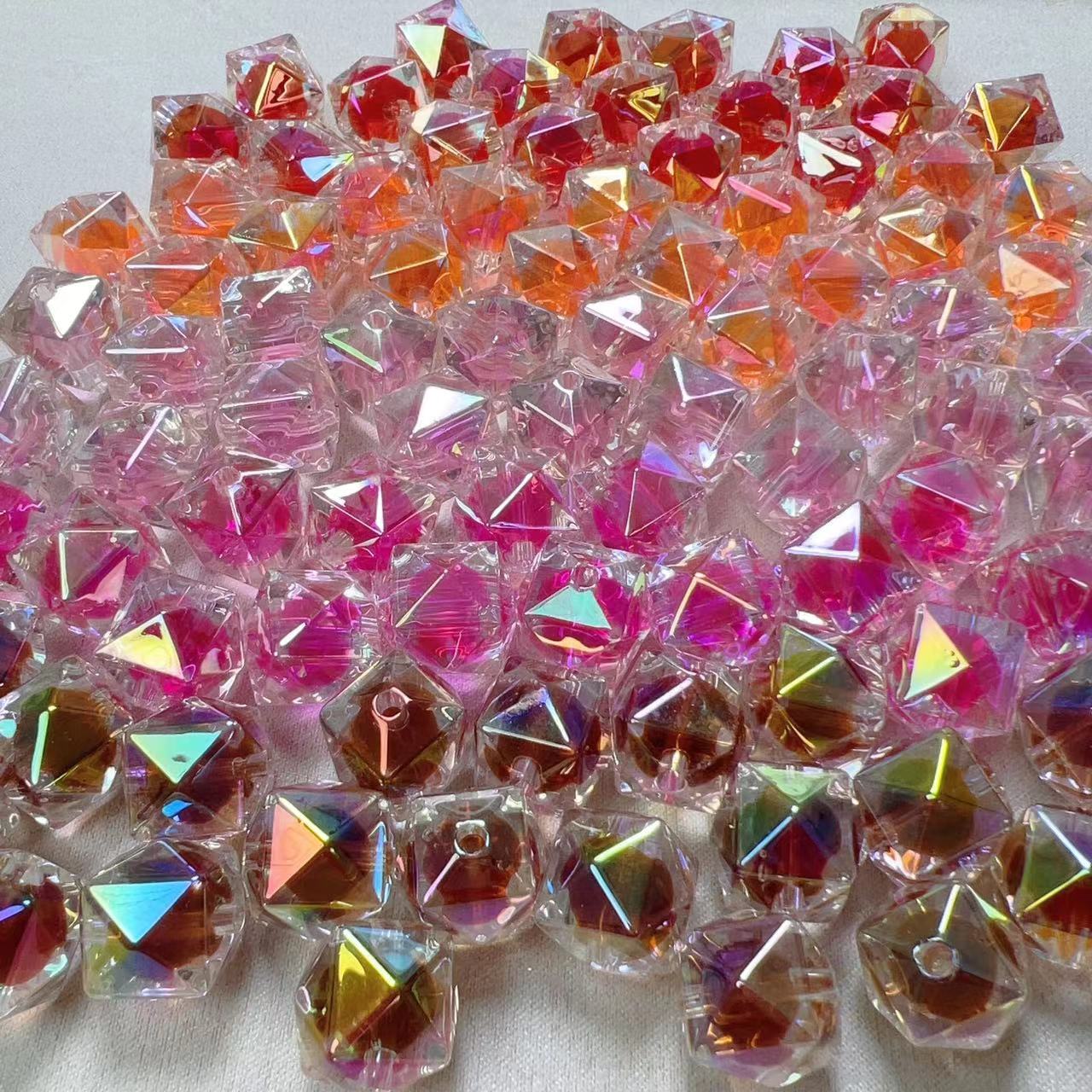 Wholesale Shiny Colorful Resin Beads For DIY,Phone Chain, Bracelet , Jewelry Making